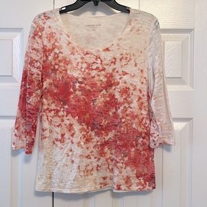 Coldwater Creek 3/4 Sleeve Lined Tee. M (10-12)